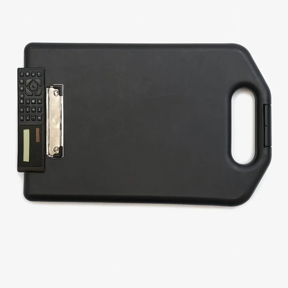 🗂️ Black Portable File Organizer with Calculator Case | Offers Welcome!